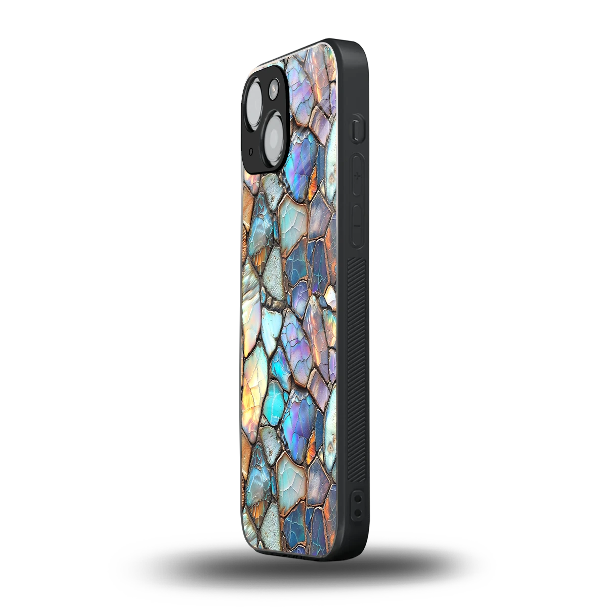 Azure Stone iphone 13 mini mobile cover | shockproof glass phone case