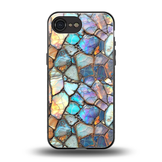 Azure Stone back phone cover | glass case for iphone 16e