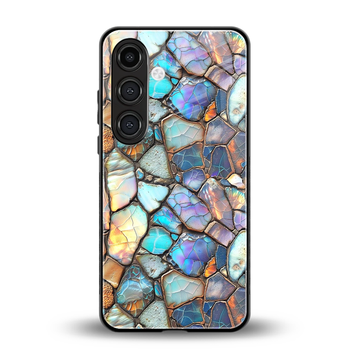 Azure Stone back phone cover | glass case for samsung galaxy s24