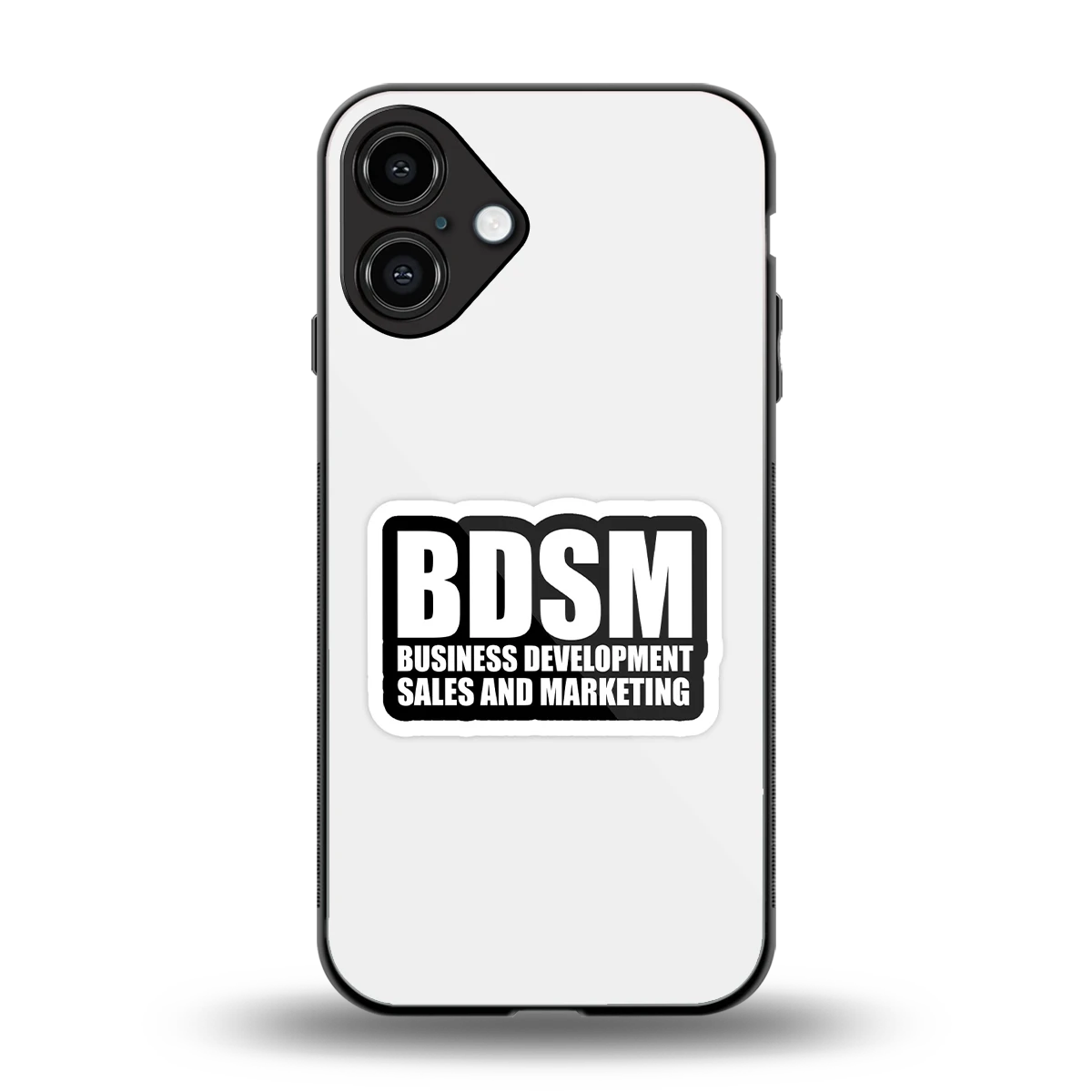 BDSM back phone cover | glass case for iphone 16 plus