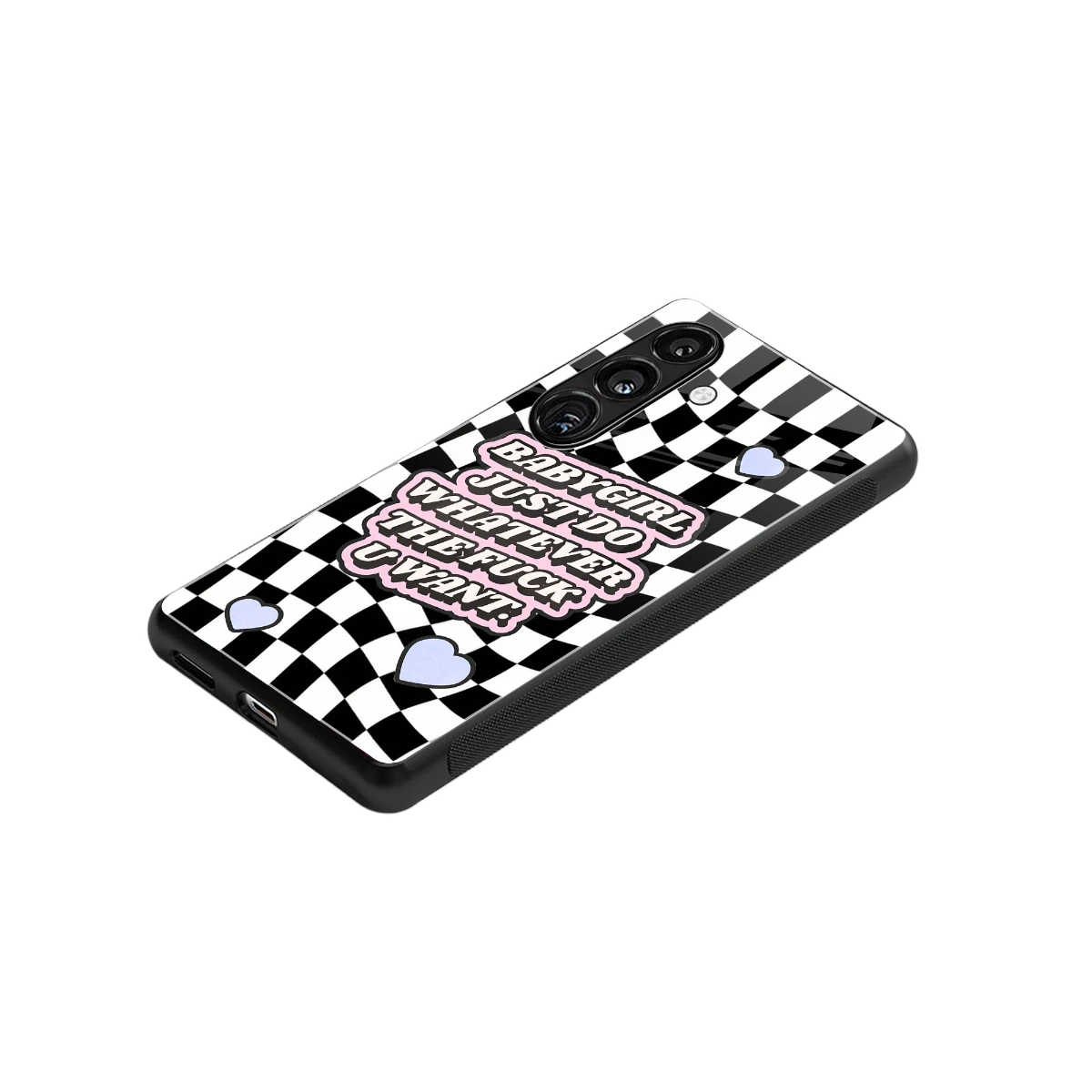 Babygirl stylish phone case for samsung galaxy s24 | glossy glass and slim fit