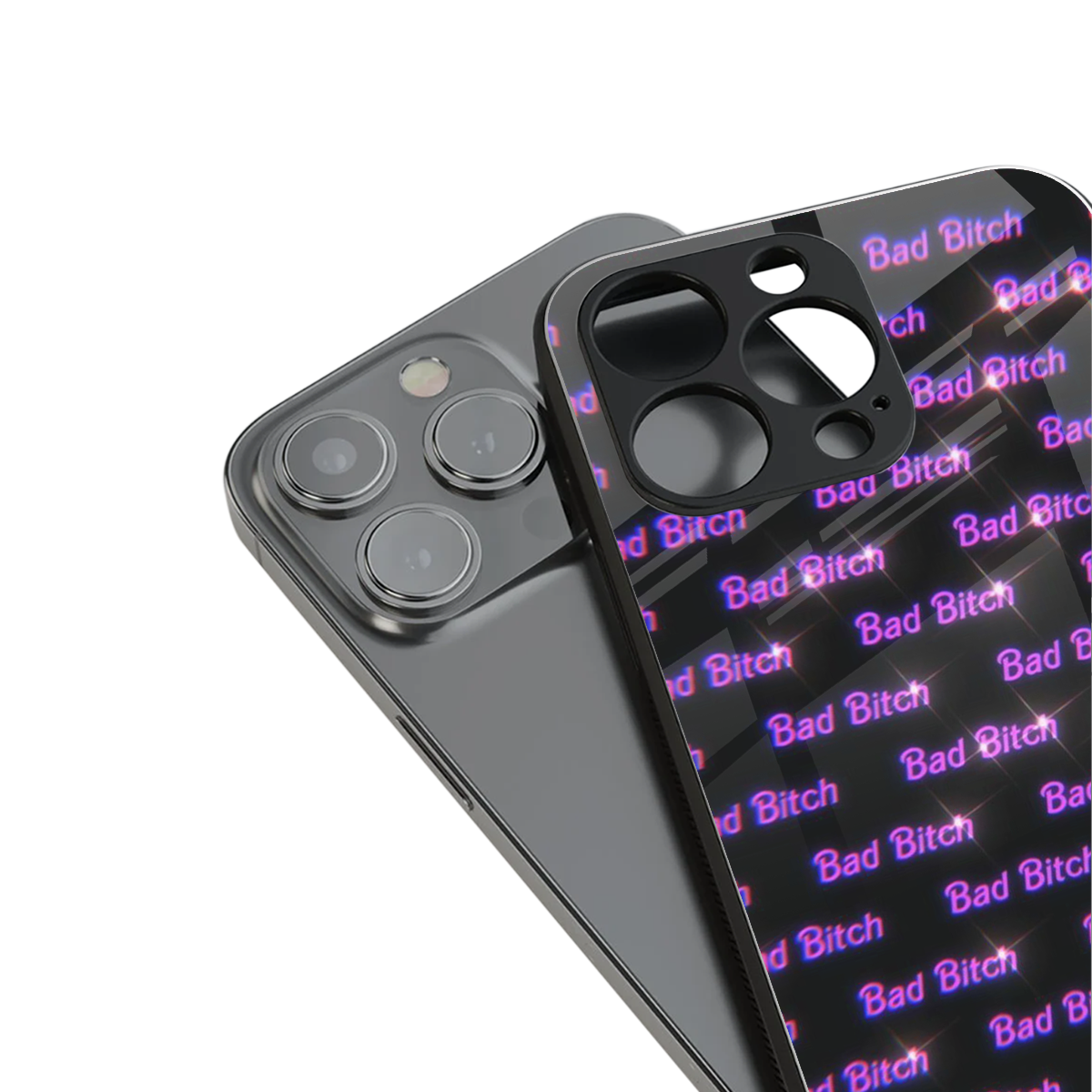 Bad Bitch stylish phone case for iPhone 16 | glossy glass and slim fit