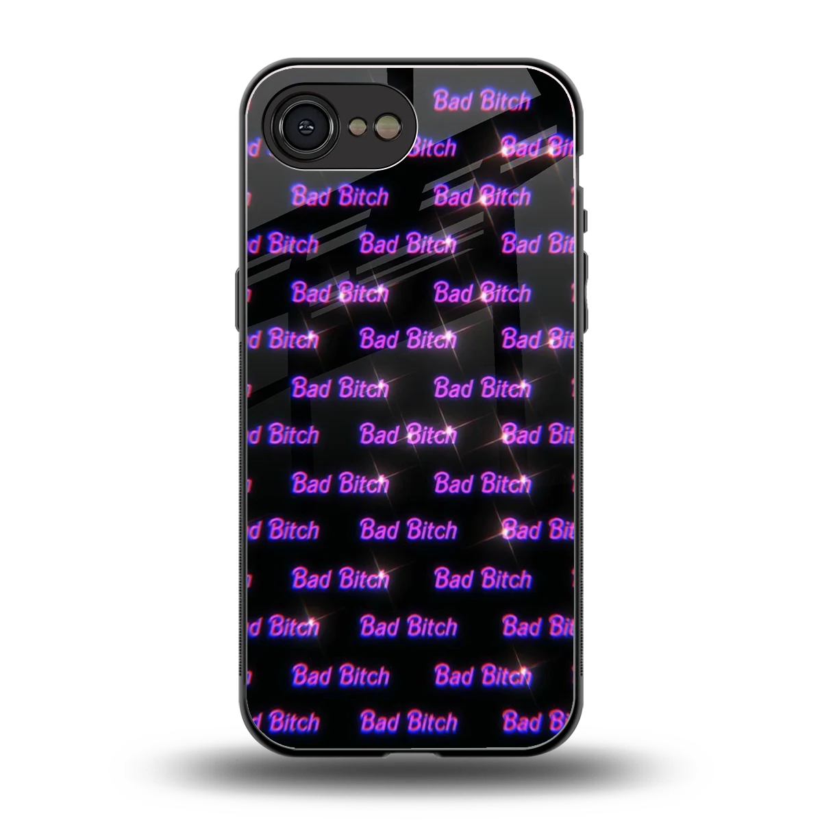 Bad Bitch back phone cover | glass case for iphone 16e