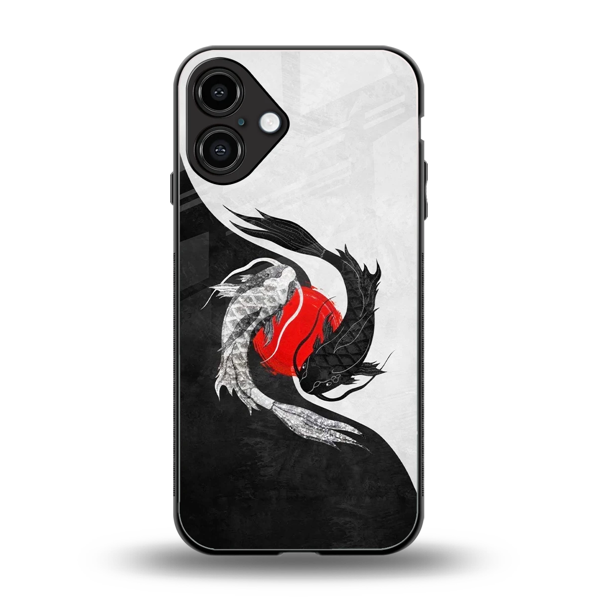 Balanced Swim back phone cover | glass case for iphone 16 plus