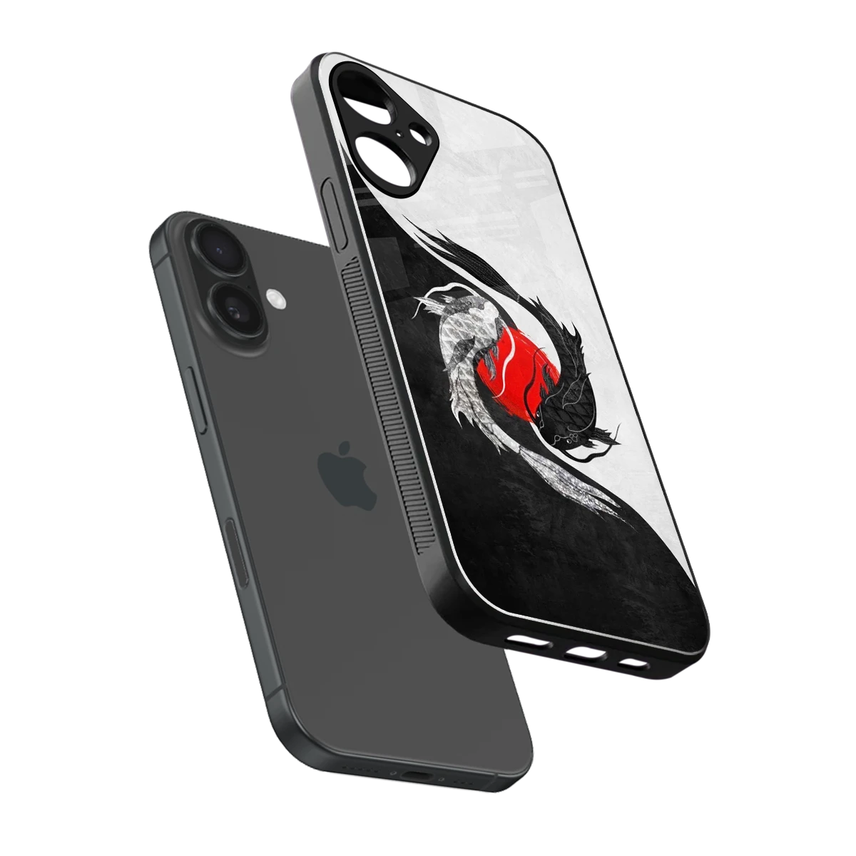 Balanced Swim sleek iphone 16 plus cover with tempered glass back and TPU edges