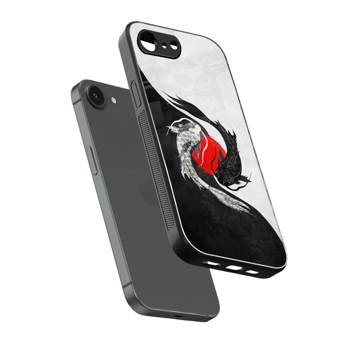 Balanced Swim sleek iphone 16e cover with tempered glass back and TPU edges