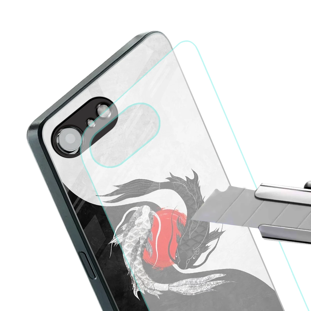 Balanced Swim stylish phone case for iphone 16e | glossy glass and slim fit