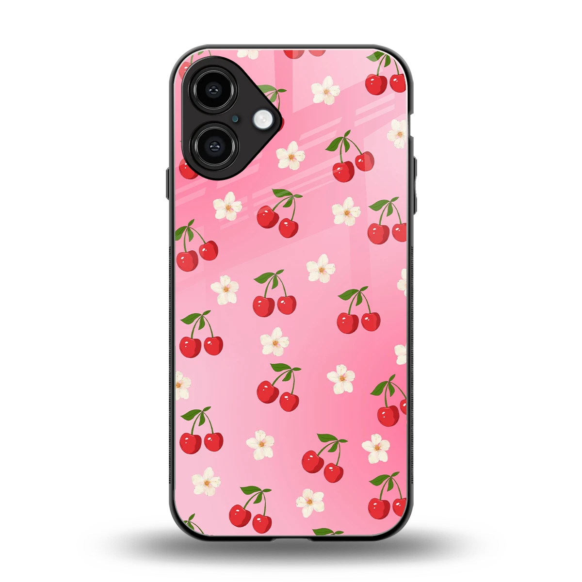 Berry Bliss back phone cover | glass case for iphone 16 plus