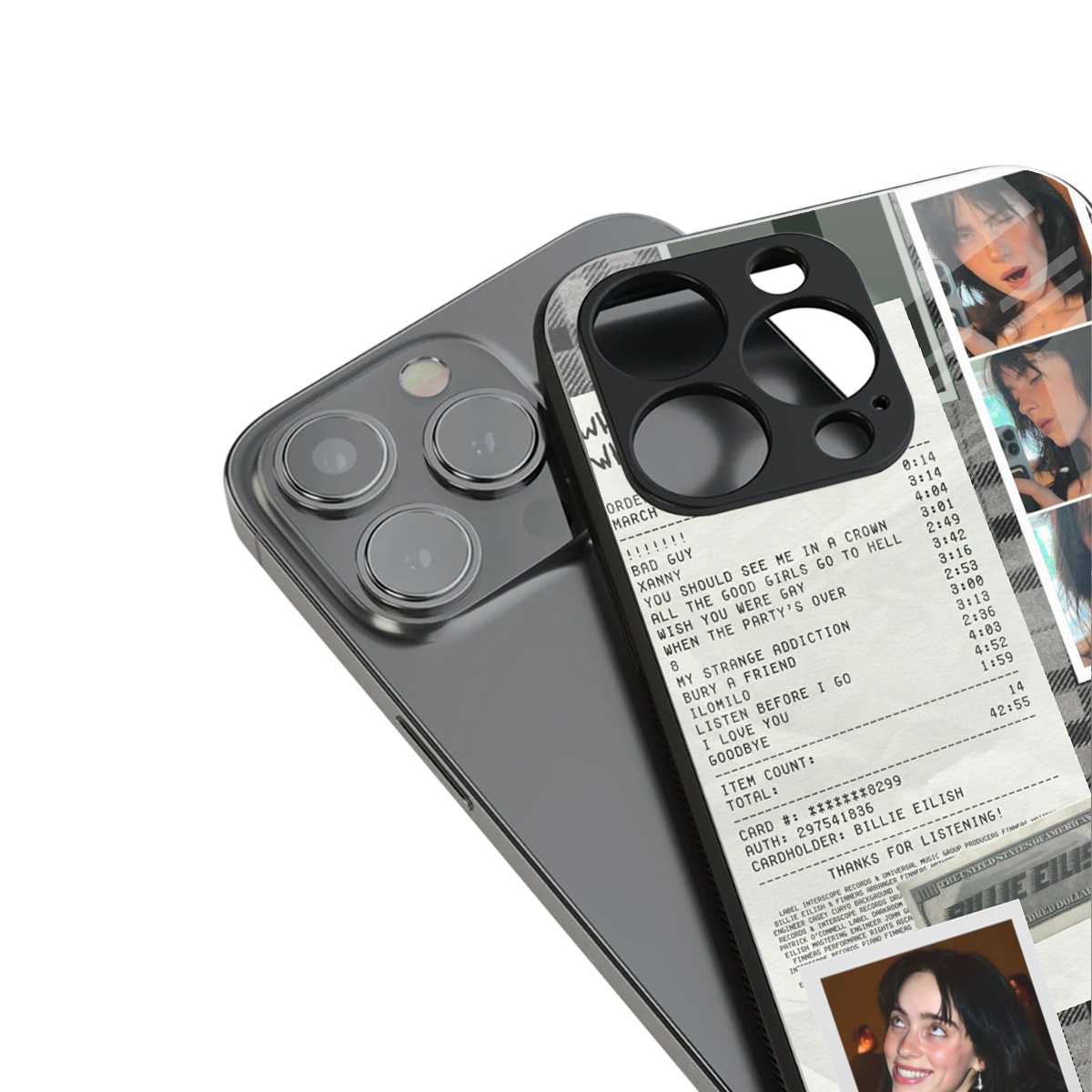 Billie Eilish Phone Case for Iphone 16 | Glass Case