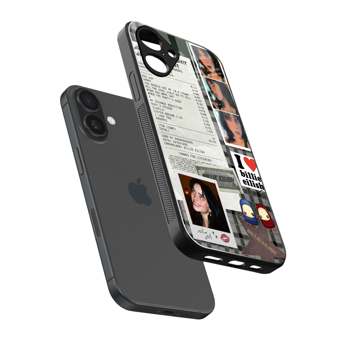 Billie Eilish Phone Case for Iphone 16 | Glass Case