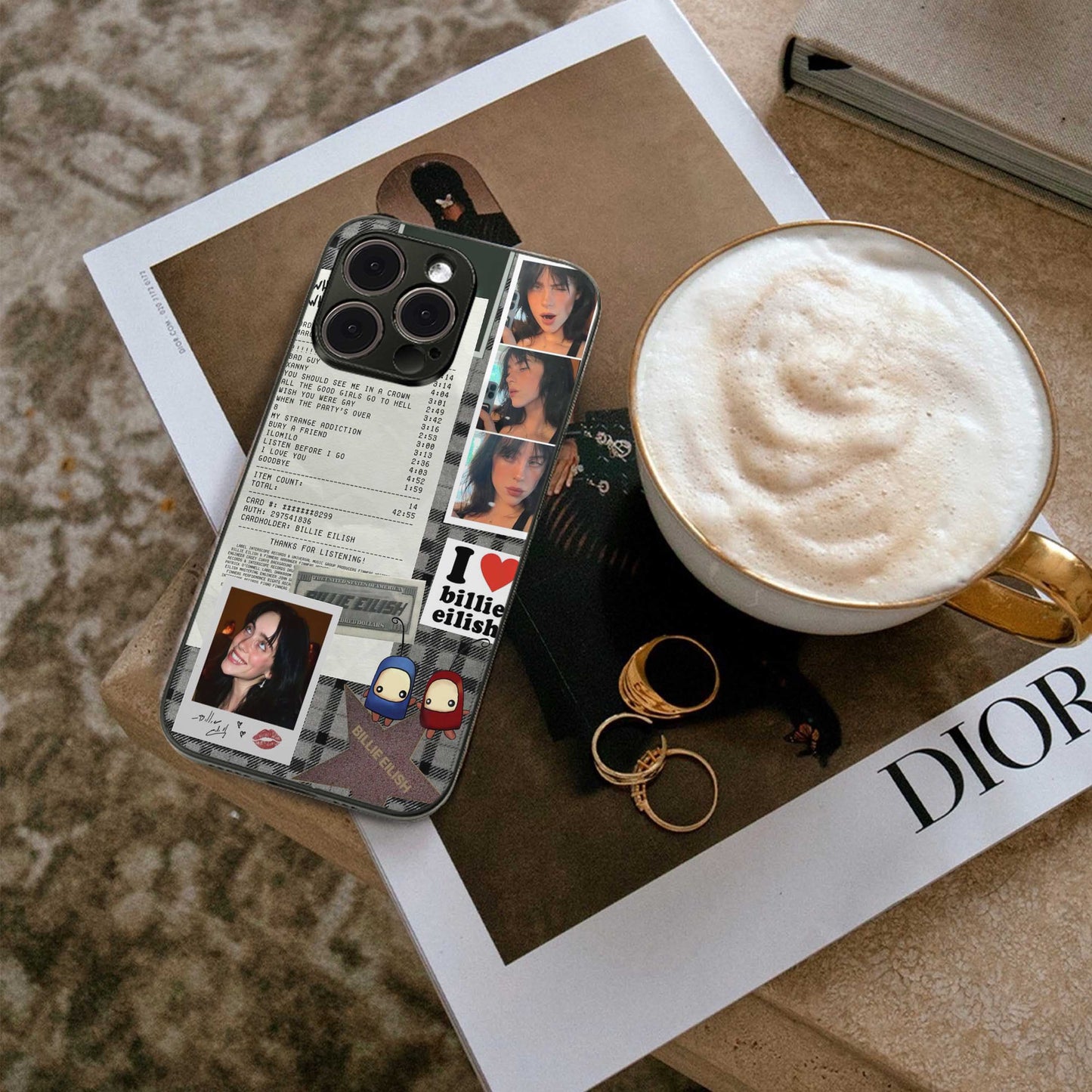 Billie Eilish Phone Case for Iphone 16 | Glass Case