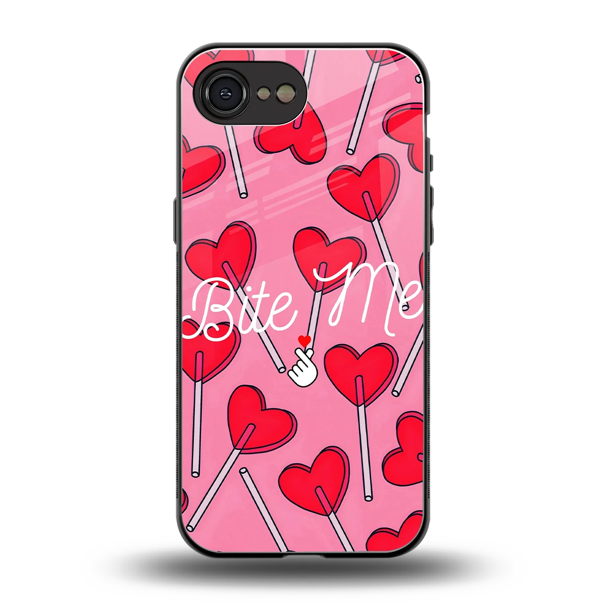 Bite Me back phone cover | glass case for iphone 16e