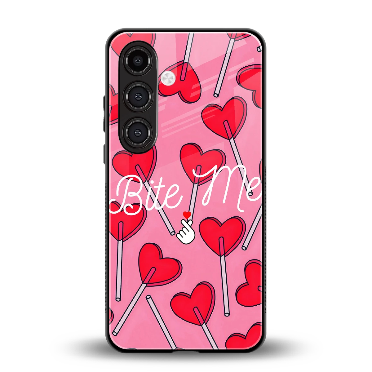 Bite Me back phone cover | glass case for samsung galaxy s24