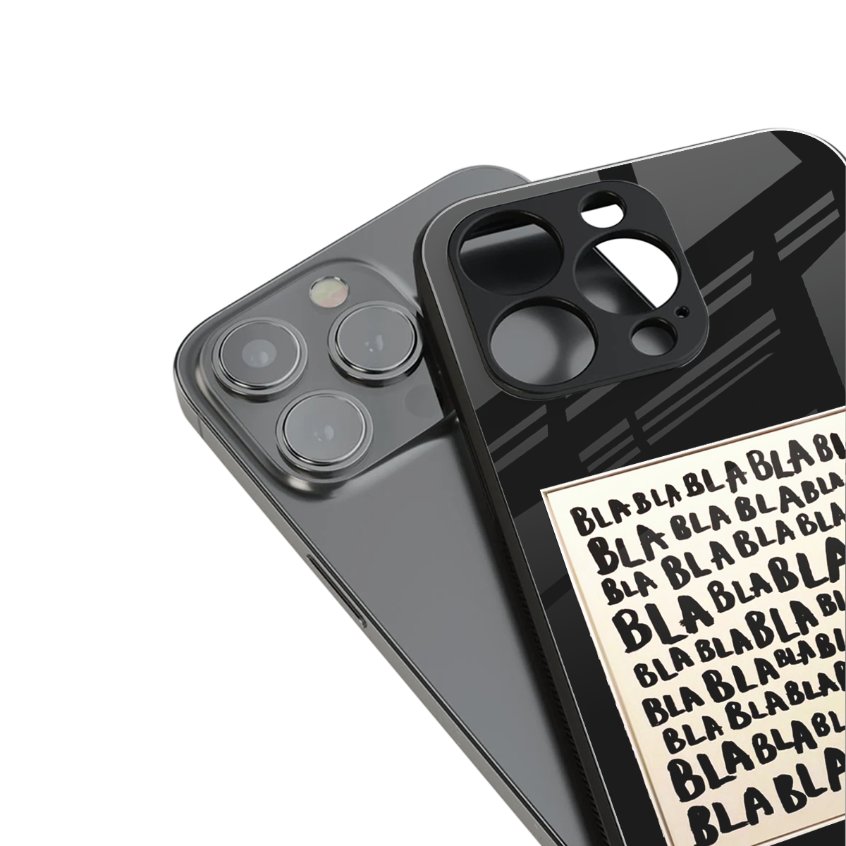 Bla Bla Phone Case for Iphone 16 | Glass Case