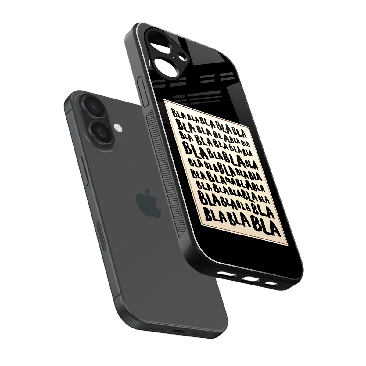 Bla Bla Phone Case for Iphone 16 | Glass Case