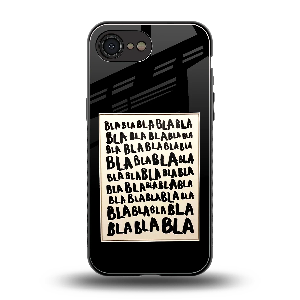 Bla Bla back phone cover | glass case for iphone 16e