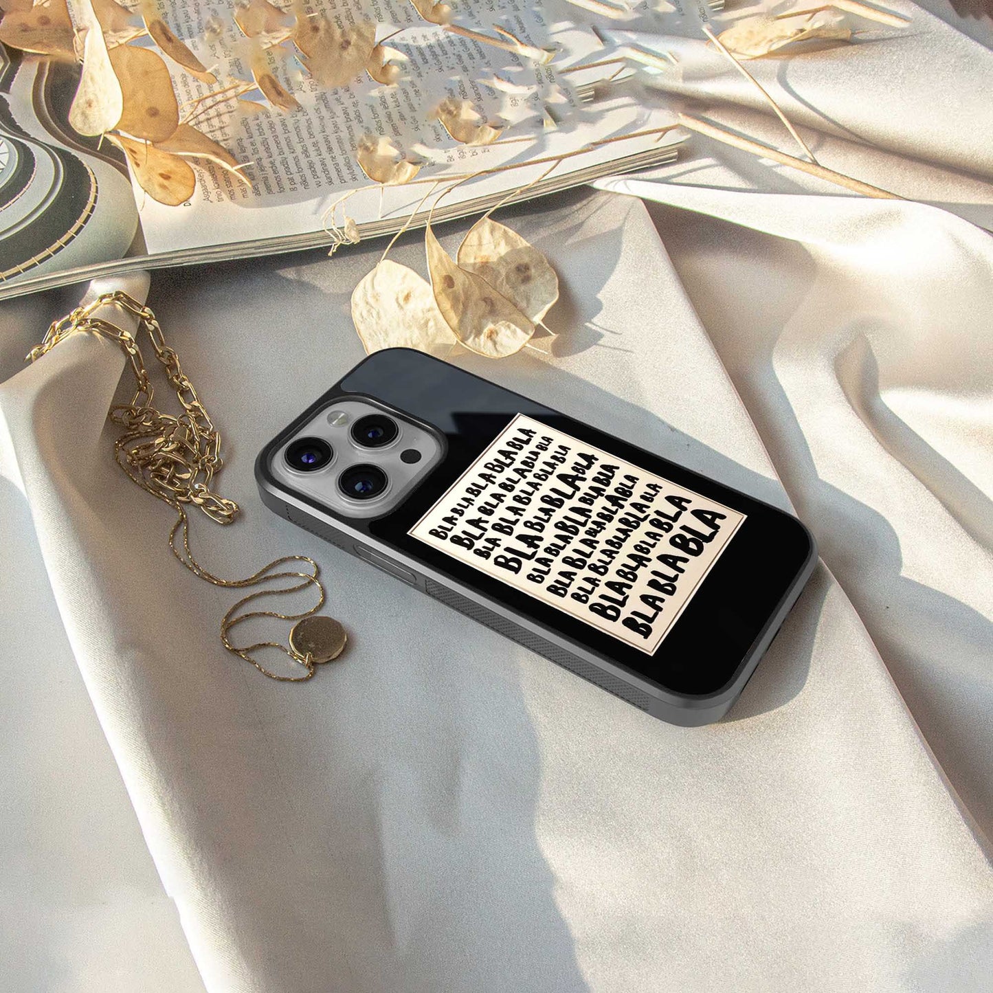 Bla Bla Phone Case for Iphone 16 | Glass Case