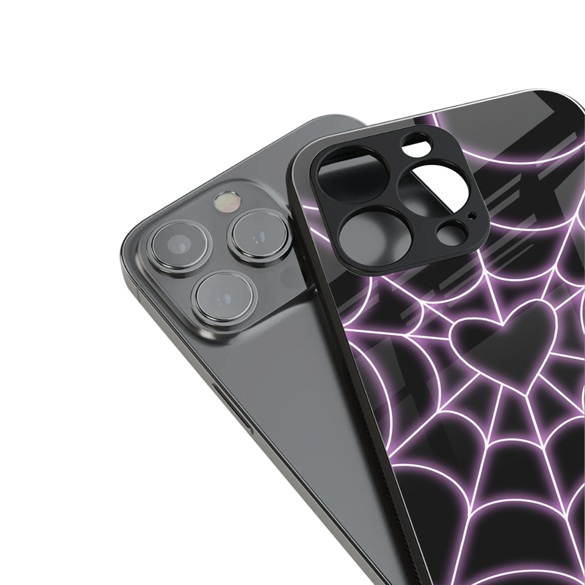 Black Jelly Bean Phone Case for Iphone 16 | Glass Case