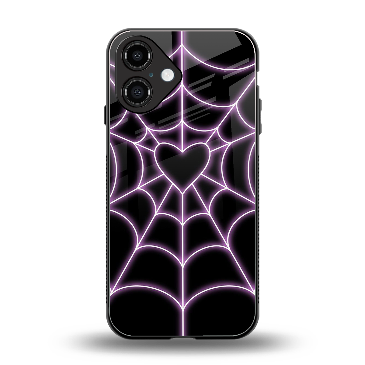 Black Jelly Bean Phone Case for Iphone 16 | Glass Case