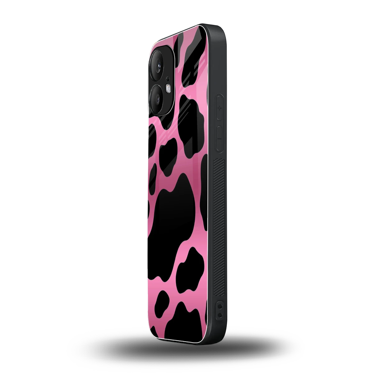 Black Pink Swirl nothing phone 2 mobile cover | shockproof glass phone case