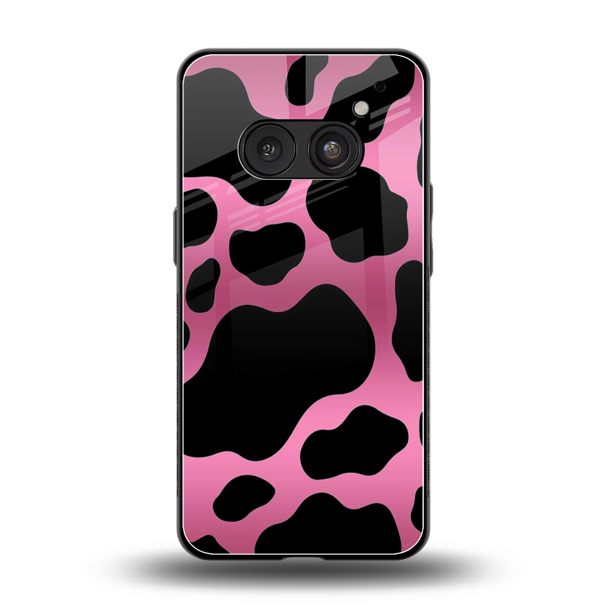 Black Pink Swirl back phone cover | glass case for nothing phone 2a