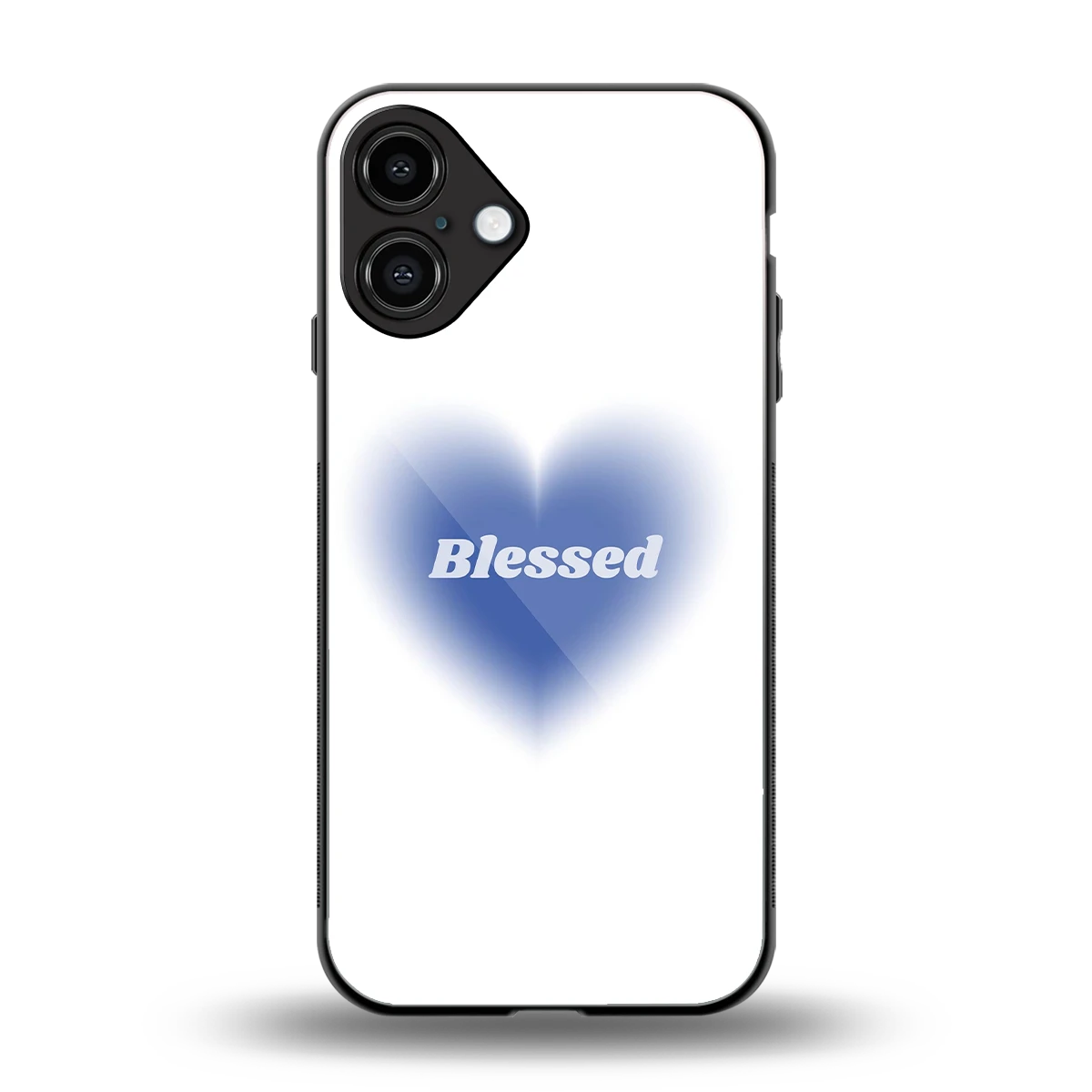 Blessed back phone cover | glass case for iphone 16 plus