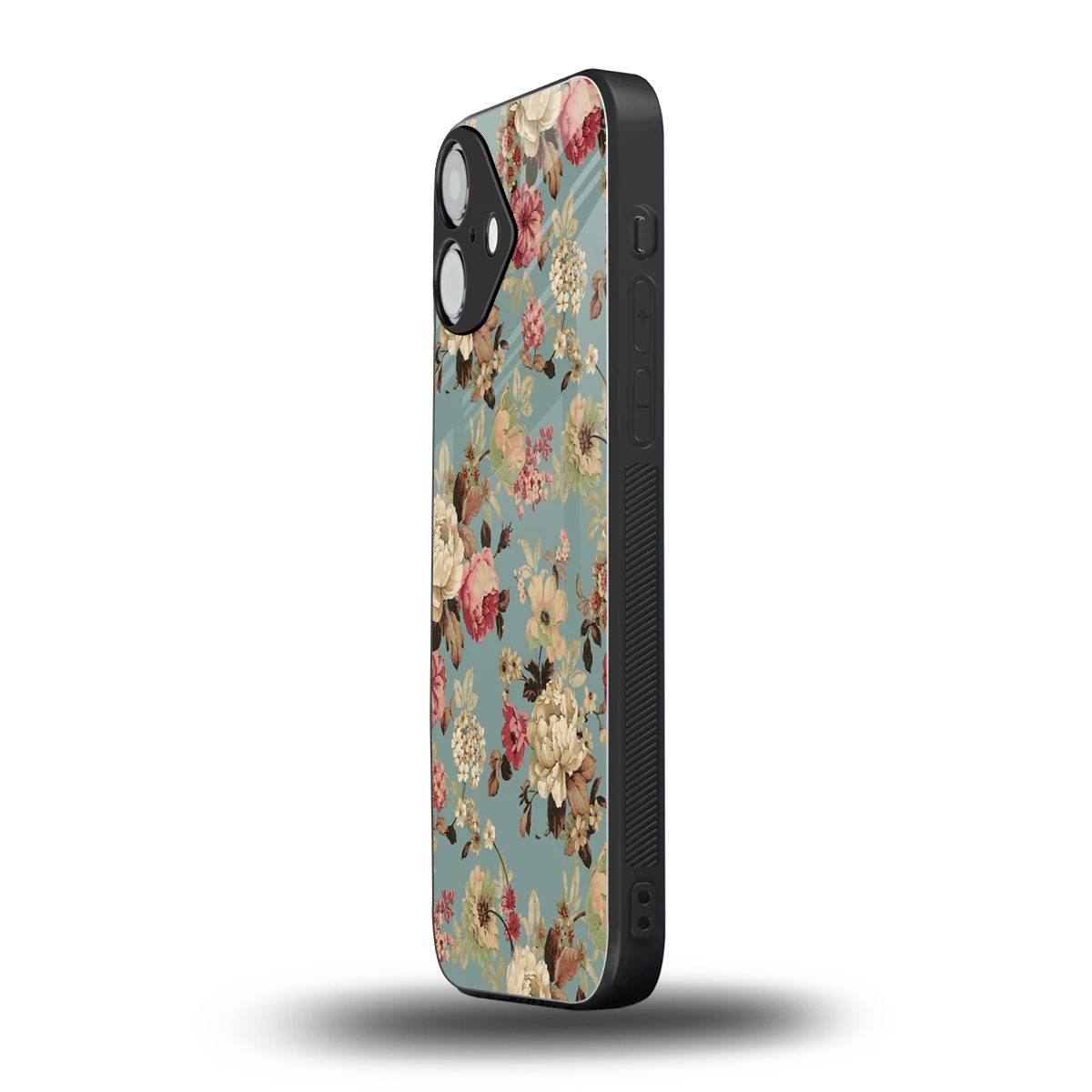 Bloom Bliss iphone 16 plus mobile cover | shockproof glass phone case