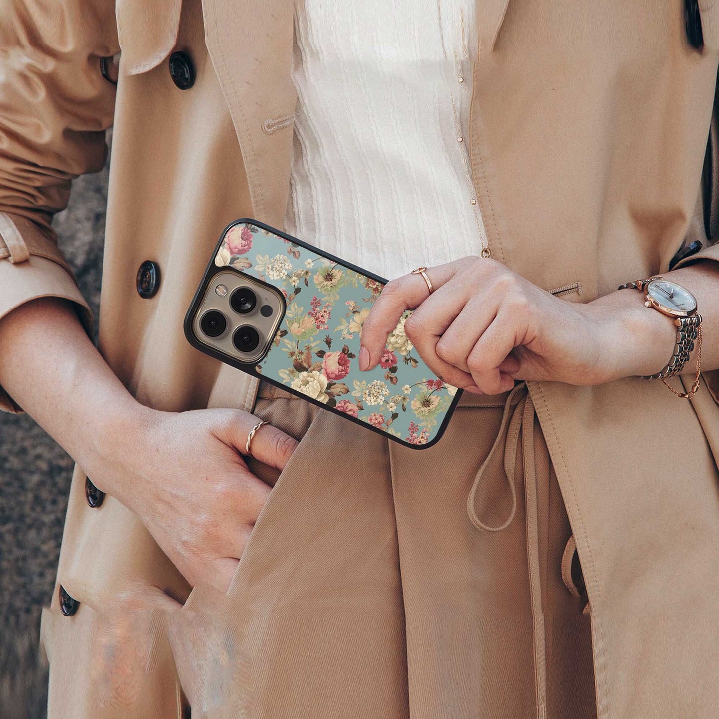 Bloom Bliss Phone Case for Iphone 16 | Glass Case