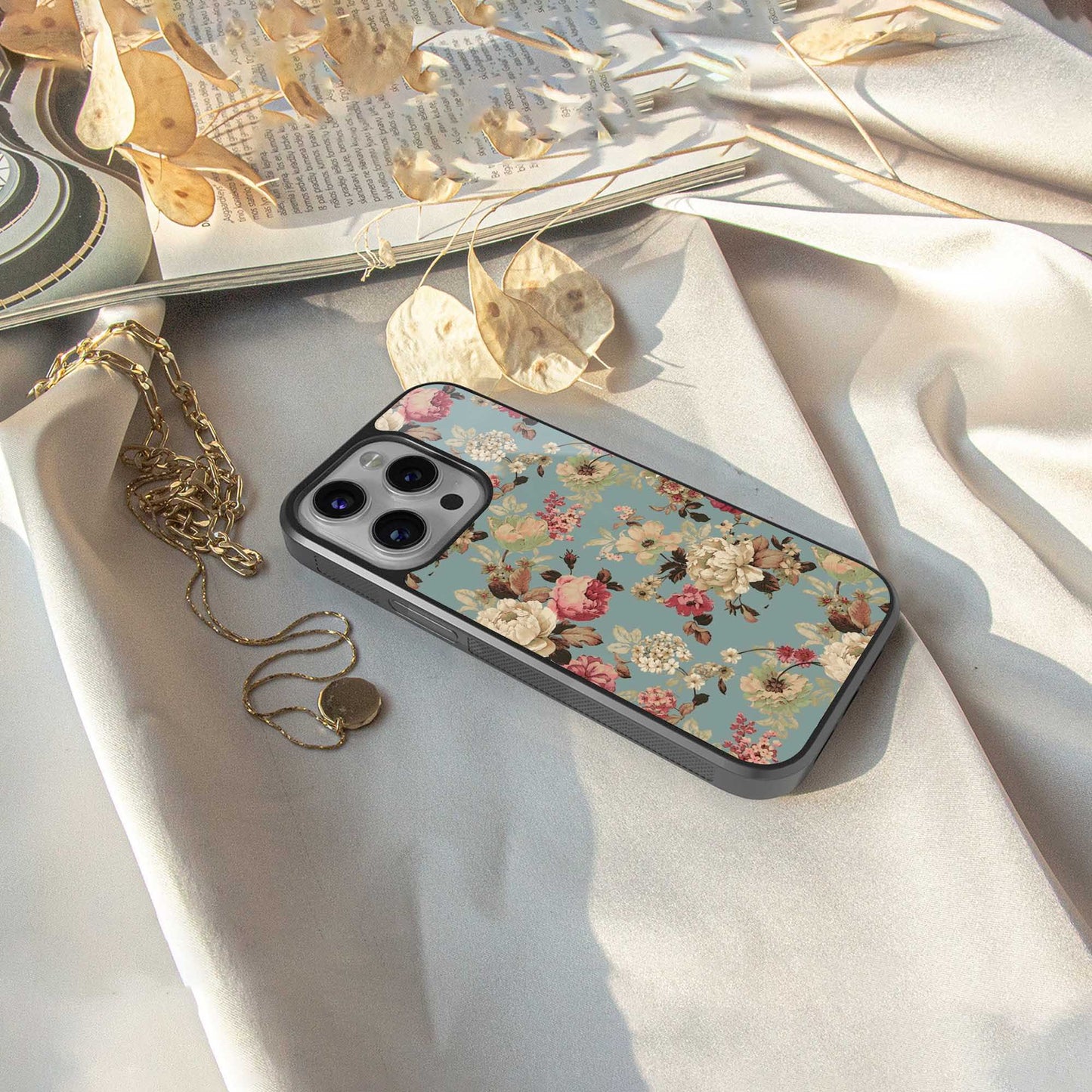 Bloom Bliss Phone Case for Iphone 16 | Glass Case