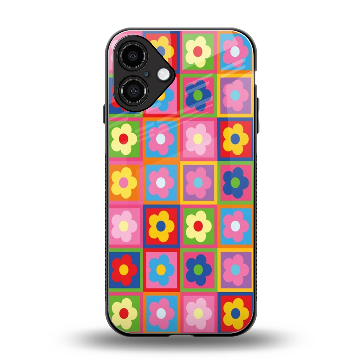 Blossom Harmony back phone cover | glass case for iphone 16 plus