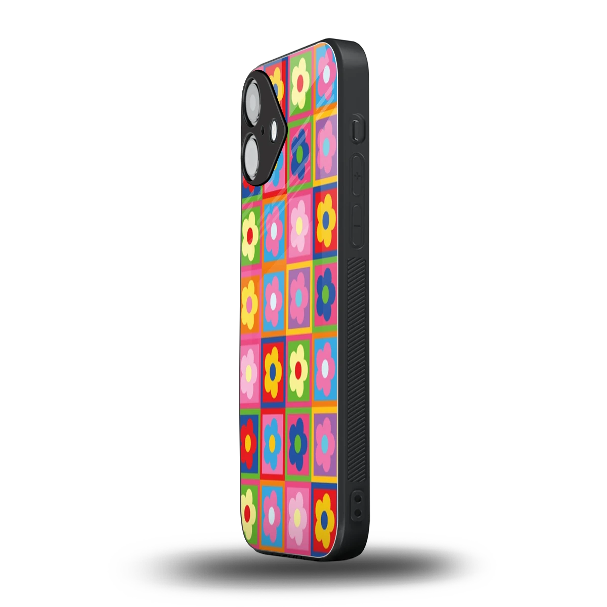 Blossom Harmony iphone 16 plus mobile cover | shockproof glass phone case