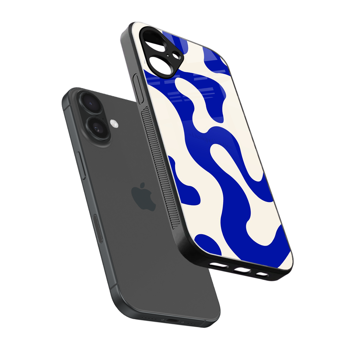 Blue Drift Phone Case for Iphone 16 | Glass Case