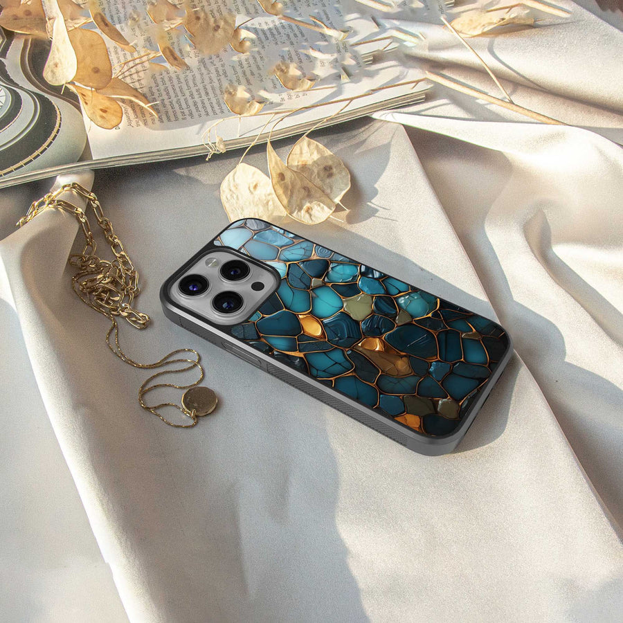 Blue Mirage Phone Case for Samsung Galaxy S23 Plus | Glass Case