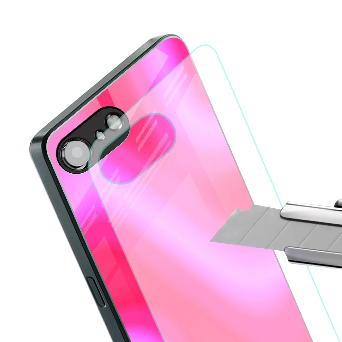 Blush Flow stylish phone case for iphone 16e | glossy glass and slim fit