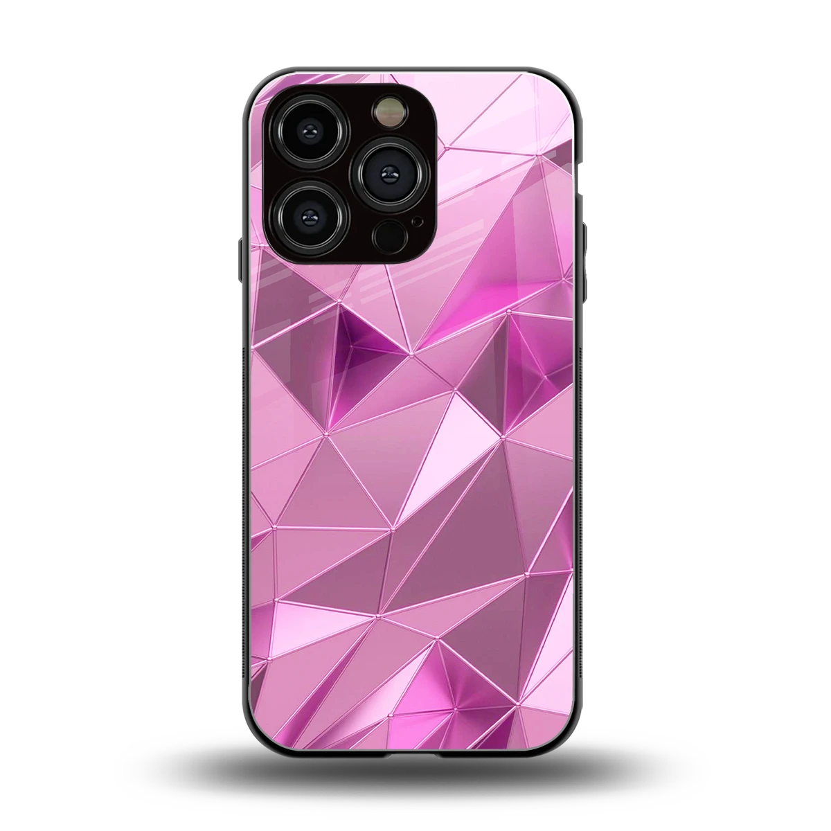 Blush Mosaic back phone cover | glass case for iphone 16 pro
