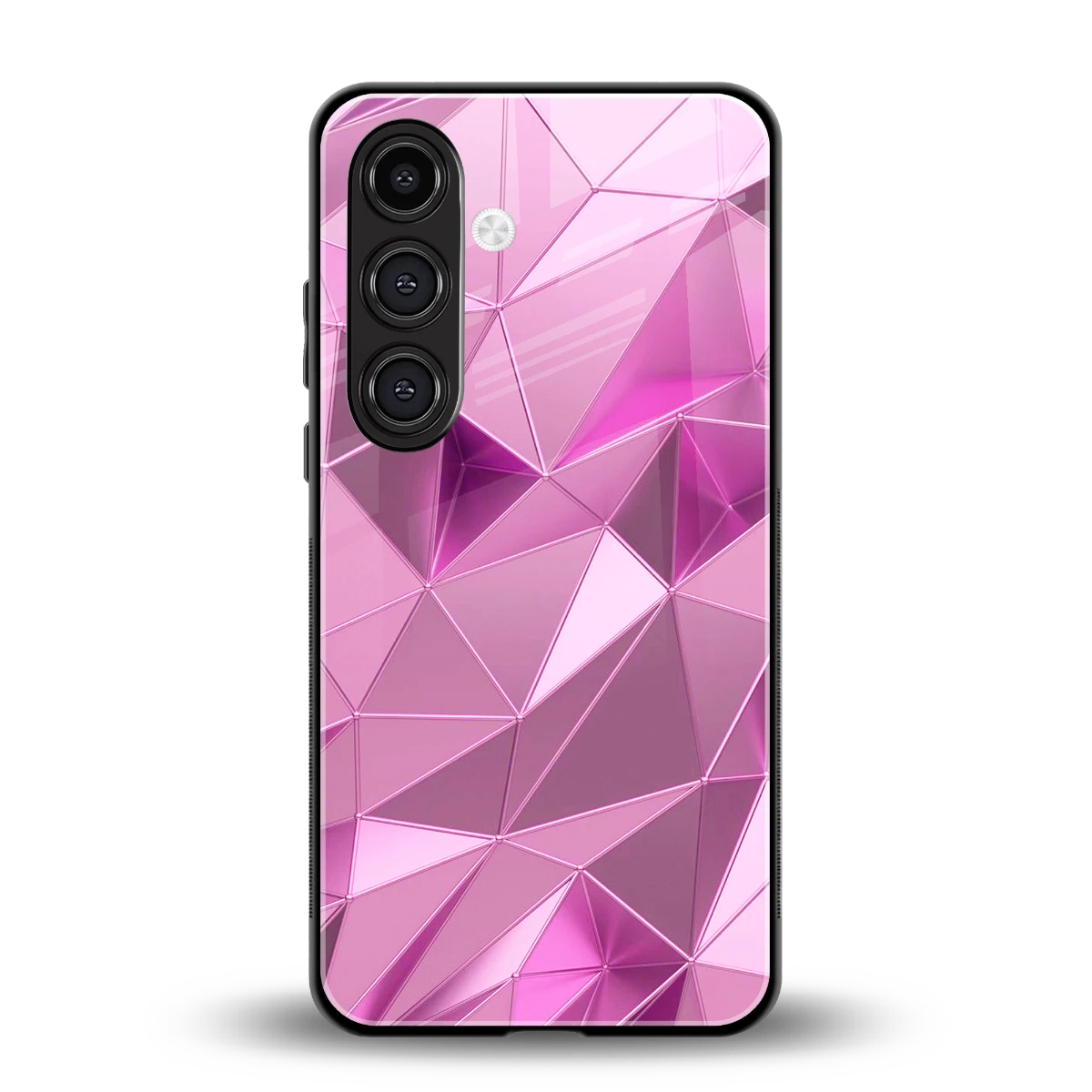 Blush Mosaic back phone cover | glass case for samsung galaxy s23 plus