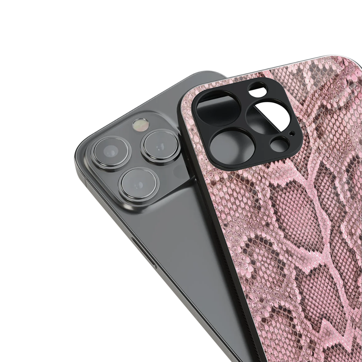 Blush Snake Phone Case for Iphone 16 | Glass Case