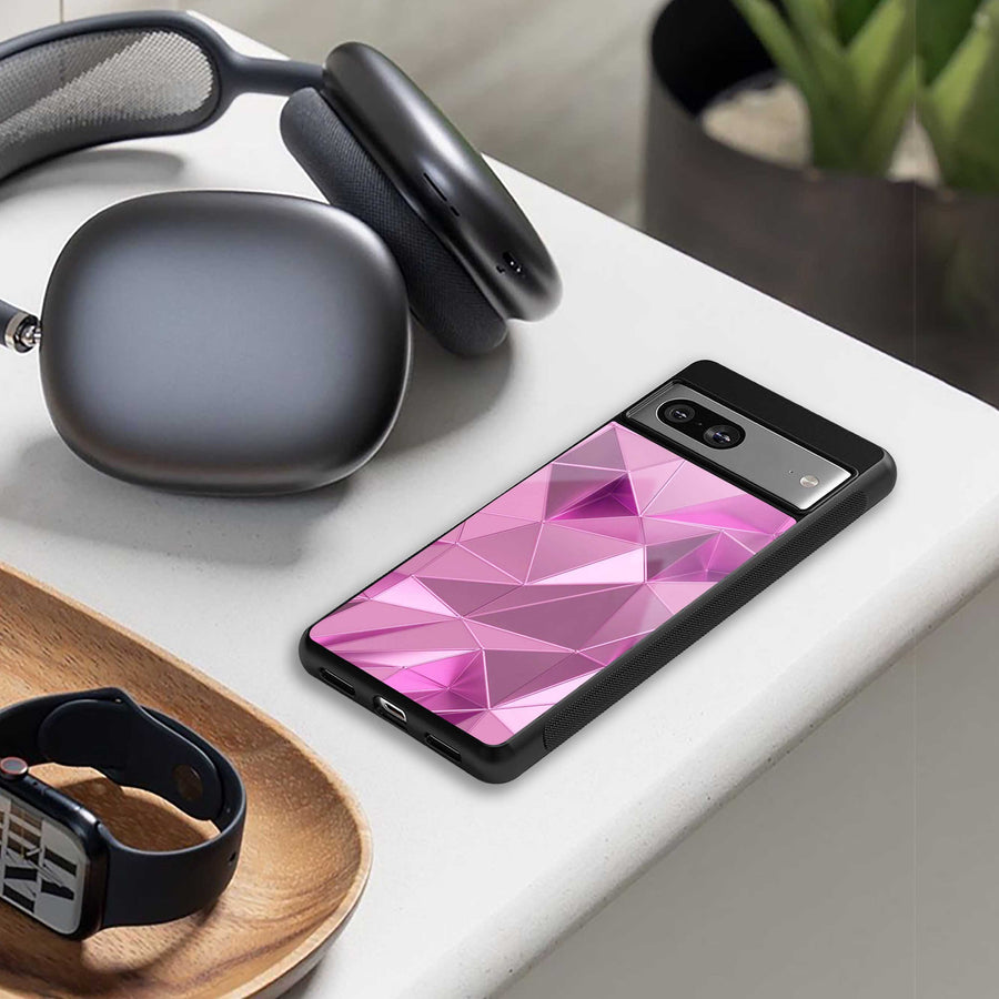 Blush Mosaic Phone Case for Samsung Galaxy S23 Plus | Glass Case