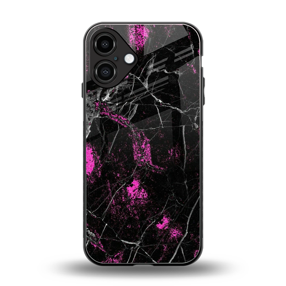 Blushstone back phone cover | glass case for iphone 16 plus