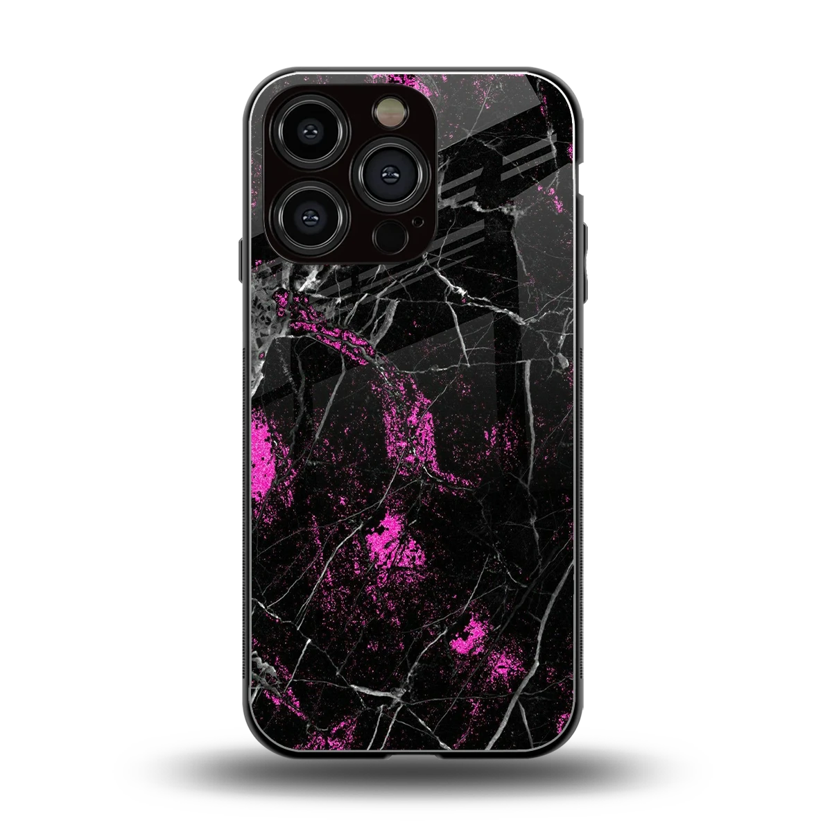 Blushstone back phone cover | glass case for iphone 16 pro