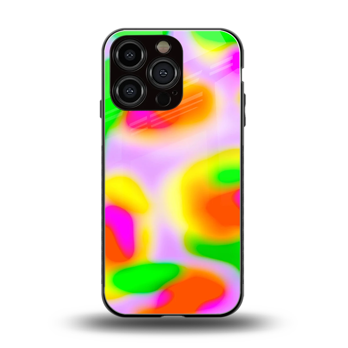 Bold Spectrum back phone cover | glass case for iphone 16 pro