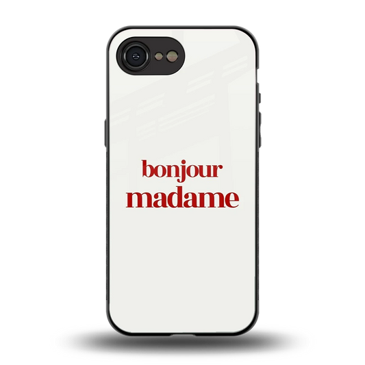 Bonjour Madame back phone cover | glass case for iphone 16e