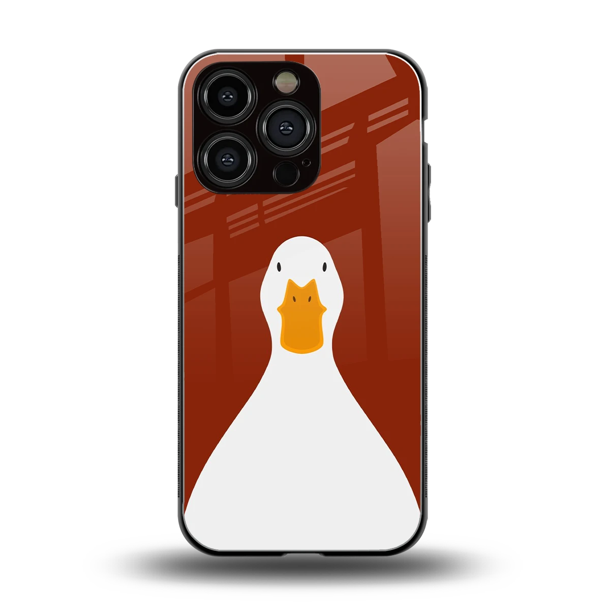 Boring Goose back phone cover | glass case for iphone 16 pro
