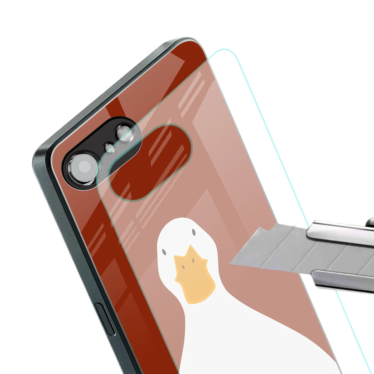 Boring Goose stylish phone case for iphone 16e | glossy glass and slim fit