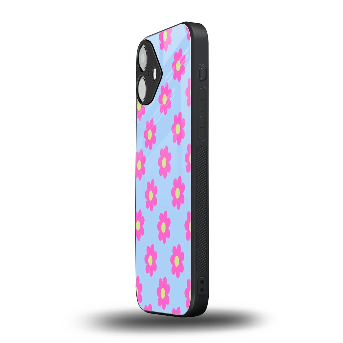 Bouquet iphone 16 plus mobile cover | shockproof glass phone case