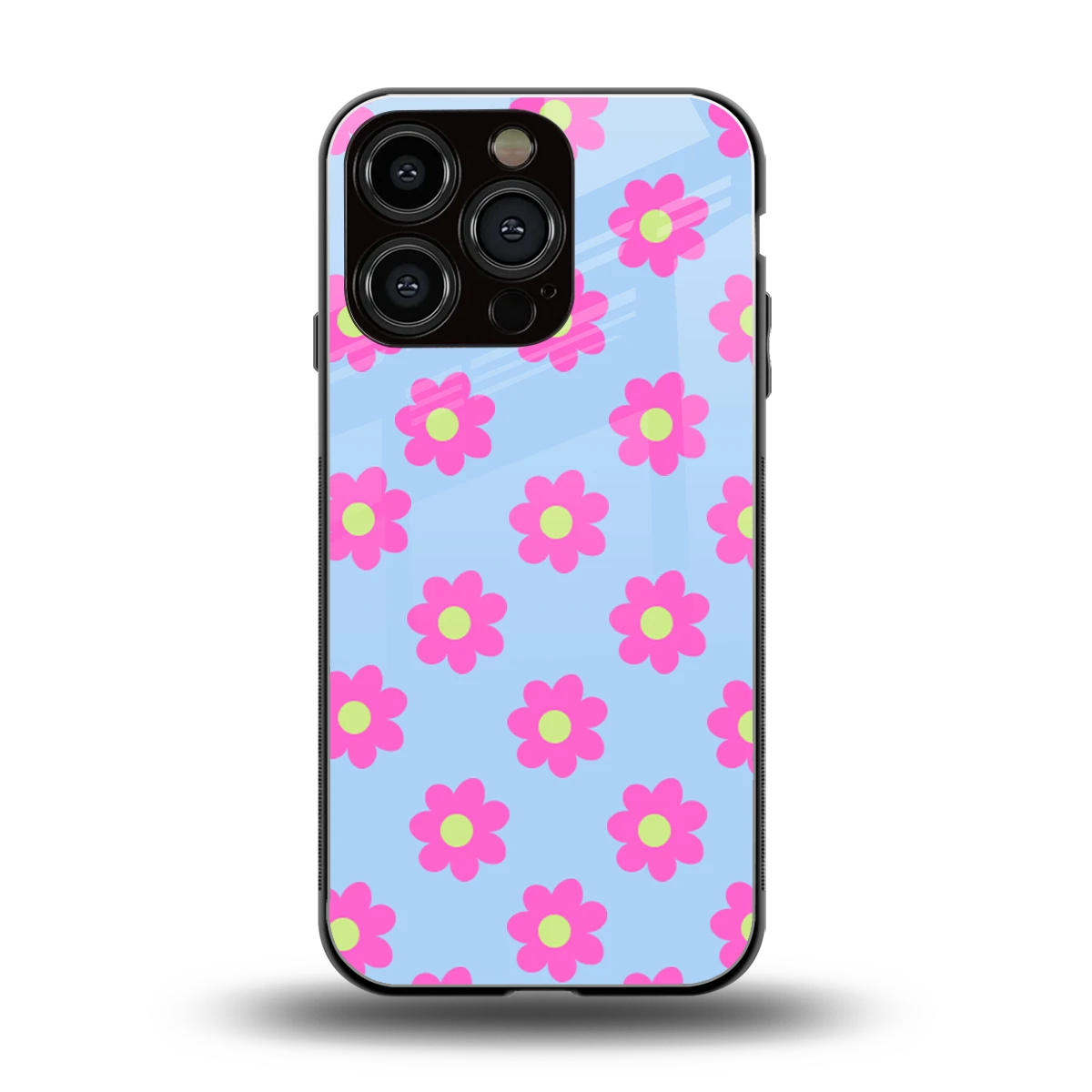 Bouquet back phone cover | glass case for iphone 16 pro