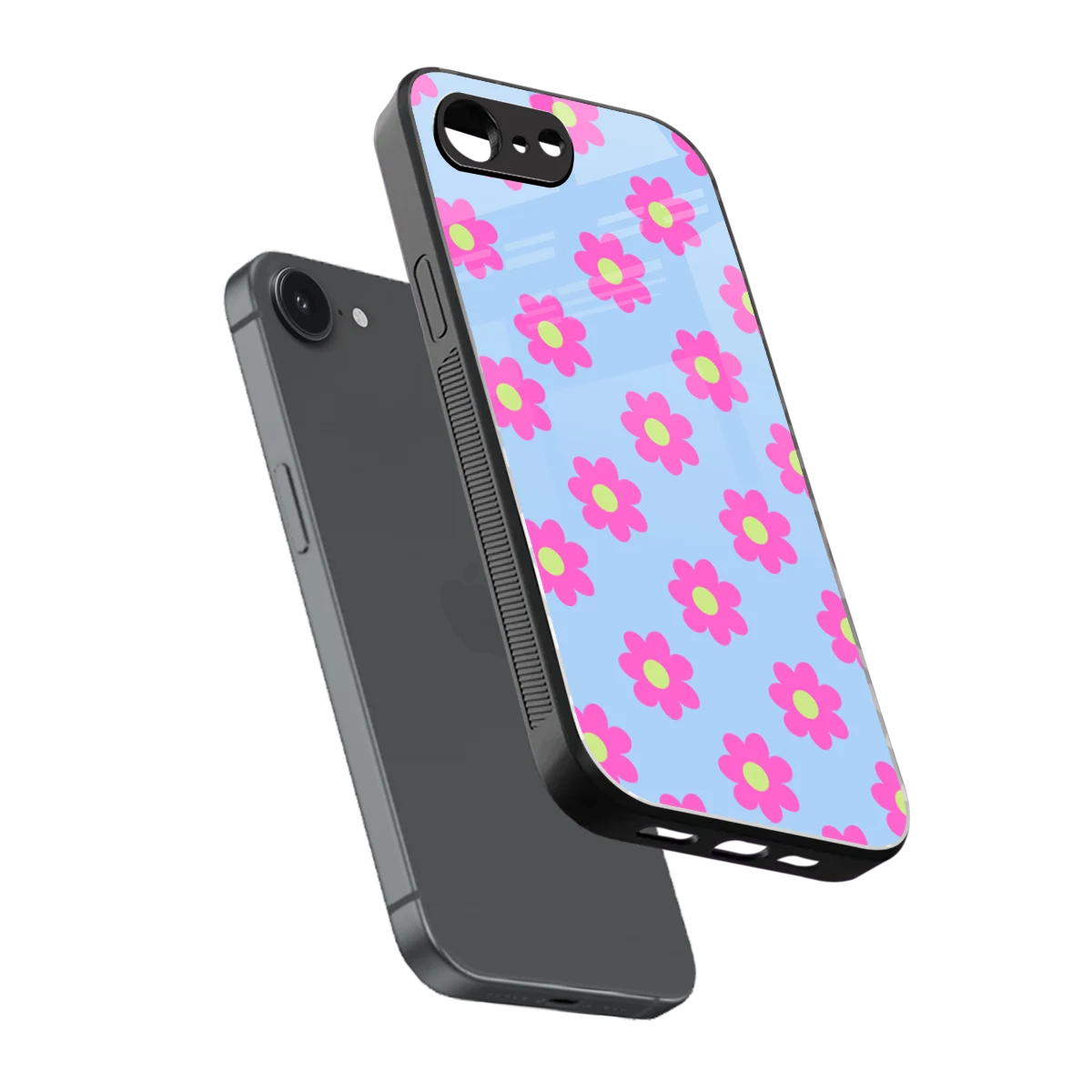 Bouquet sleek iphone 16e cover with tempered glass back and TPU edges