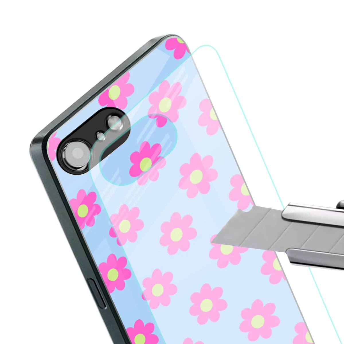 Bouquet stylish phone case for iphone 16e | glossy glass and slim fit