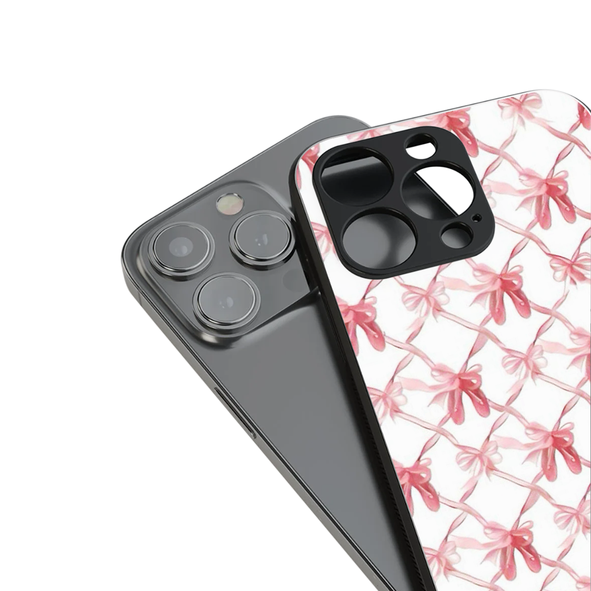 Bow Ribbon Phone Case for Iphone 16 | Glass Case