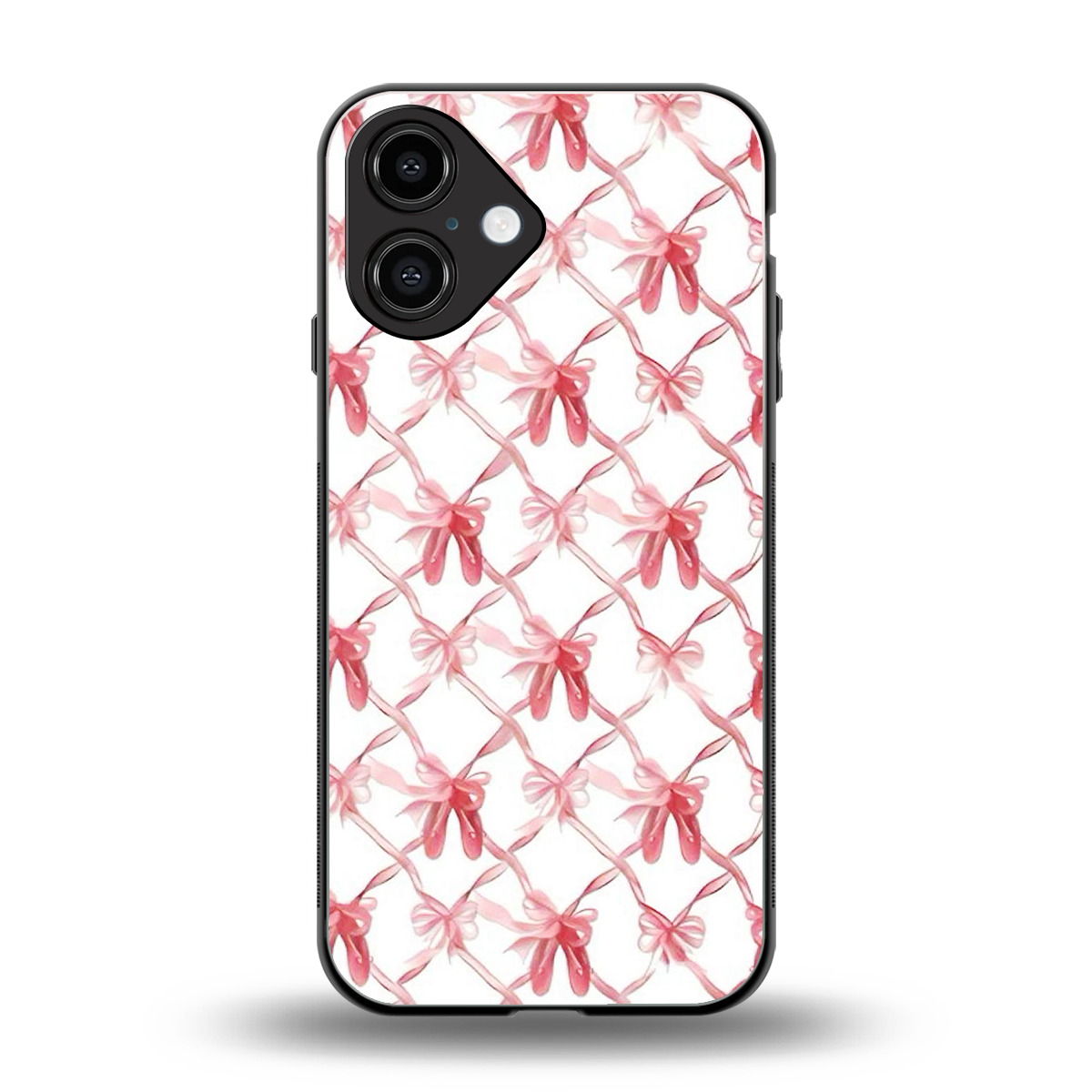 Bow Ribbon Phone Case for Iphone 16 | Glass Case